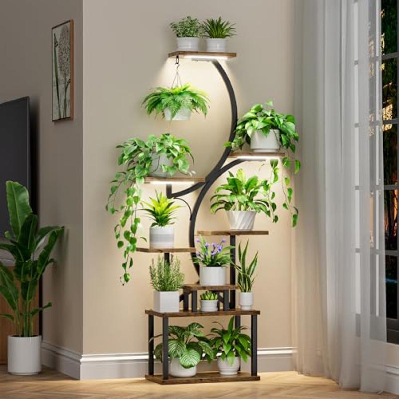 BACEKOLL 8 Tiered Indoor Plant Stand BACEKOLL 8 Tiered Indoor Plant Stand