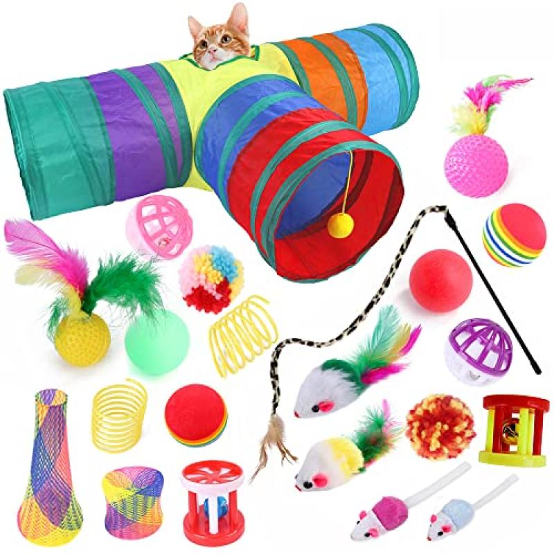 ACNCN Cat Toys Set with Cat Tunnel ACNCN Cat Toys Set with Cat Tunnel