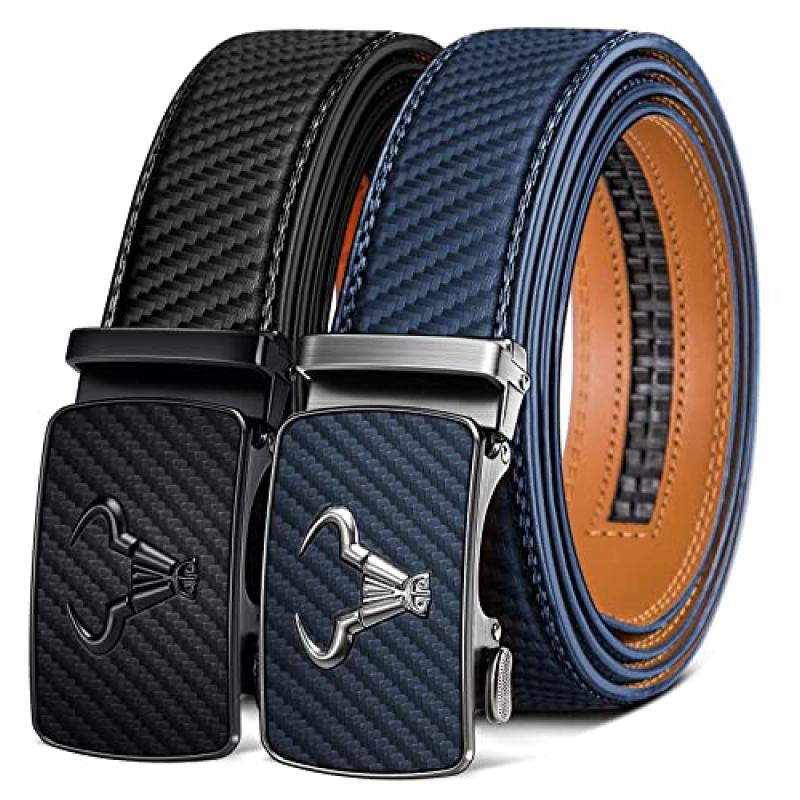 BULLIANT Men Leather Ratchet Belt BULLIANT Men Leather Ratchet Belt
