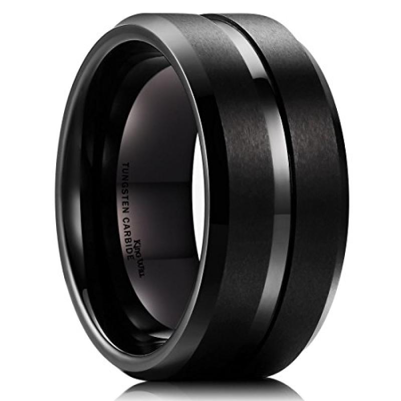 King Will Black Tungsten Wedding Band King Will Black Tungsten Wedding Band