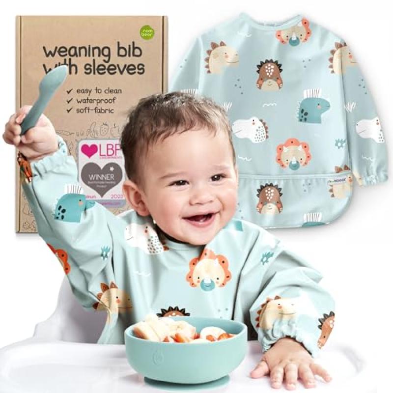 Nombear Baby Bibs with Sleeves Nombear Baby Bibs with Sleeves