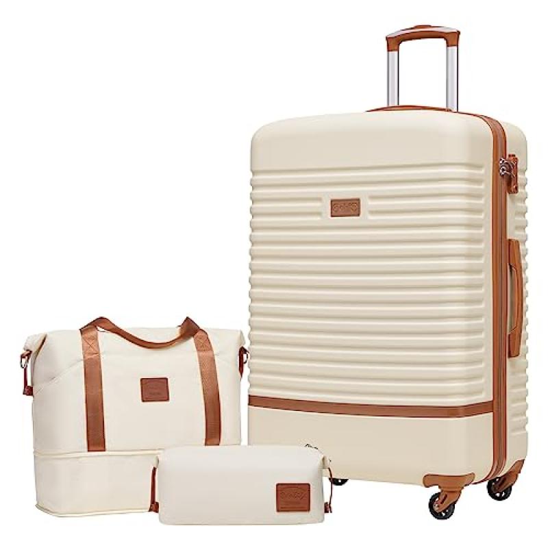 COOLIFE Suitcase Trolley Carry On Bag COOLIFE Suitcase Trolley Carry On Bag