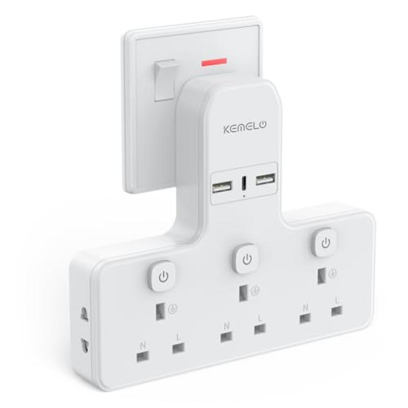UK Multi Plug Adapter with USB Ports UK Multi Plug Adapter with USB Ports