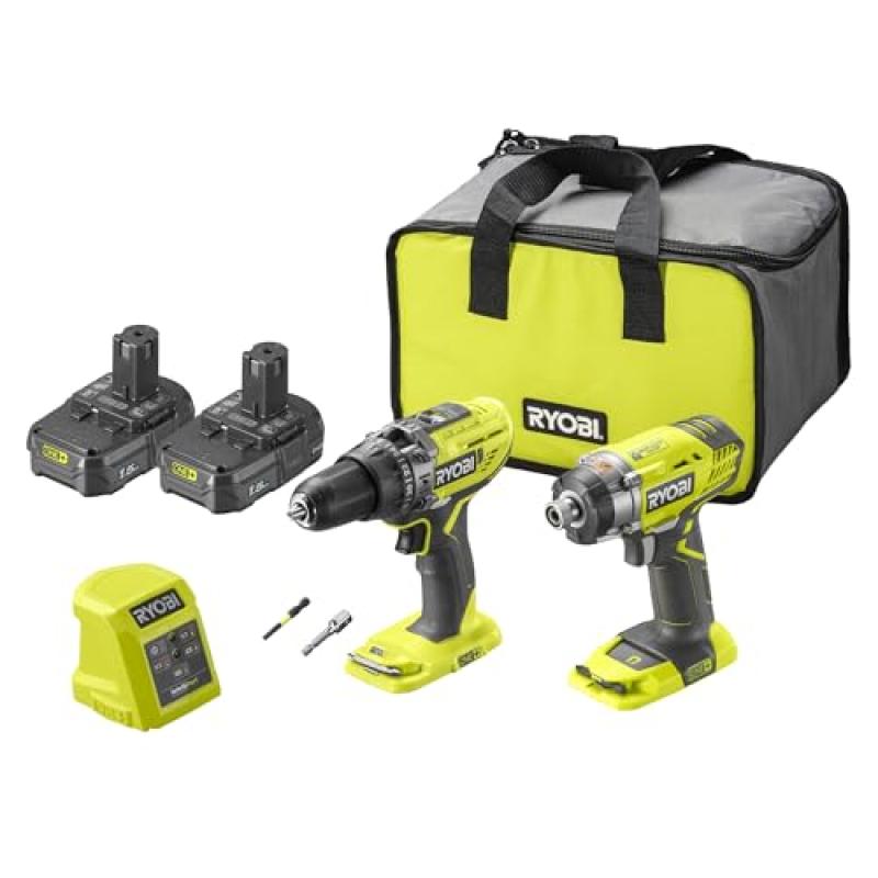 Ryobi Cordless Combi Drill Starter Kit Ryobi Cordless Combi Drill Starter Kit