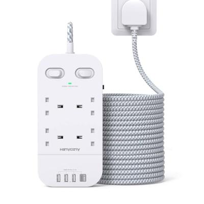 4 Way Power Strip with USB C Slots 4 Way Power Strip with USB C Slots