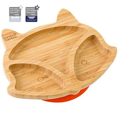 Bamboo Baby Plate with Secure Suction Bamboo Baby Plate with Secure Suction