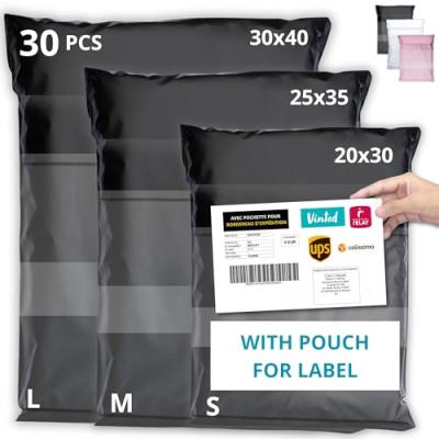 EMBALLAX Parcel Bags with Shipping Label Pouch EMBALLAX Parcel Bags with Shipping Label Pouch