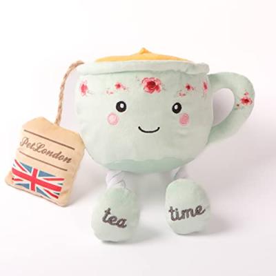 Teacup Plush Dog Toy with Crinkle Sound Teacup Plush Dog Toy with Crinkle Sound