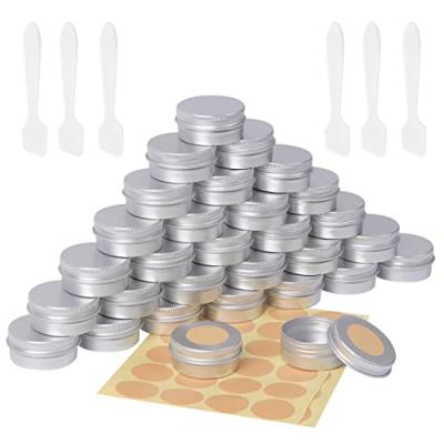 Aluminium Cosmetic Jars - 30PCS Travel Jars Aluminium Cosmetic Jars - 30PCS Travel Jars