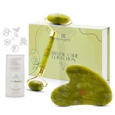 Enigma Haven London® Jade Roller & Gua Sha Set Enigma Haven London® Jade Roller & Gua Sha Set