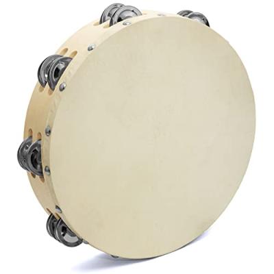 TIGER Wooden Tambourine - Double Row