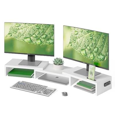 BONTEC Dual Monitor Stand Riser BONTEC Dual Monitor Stand Riser
