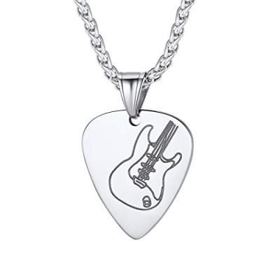 Suplight Guitar Pick Pendant Necklace Suplight Guitar Pick Pendant Necklace