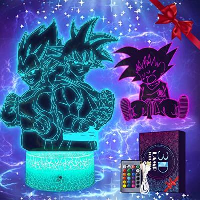Eygerur Anime Night Light, 3D LED Illusion Lamp Eygerur Anime Night Light, 3D LED Illusion Lamp