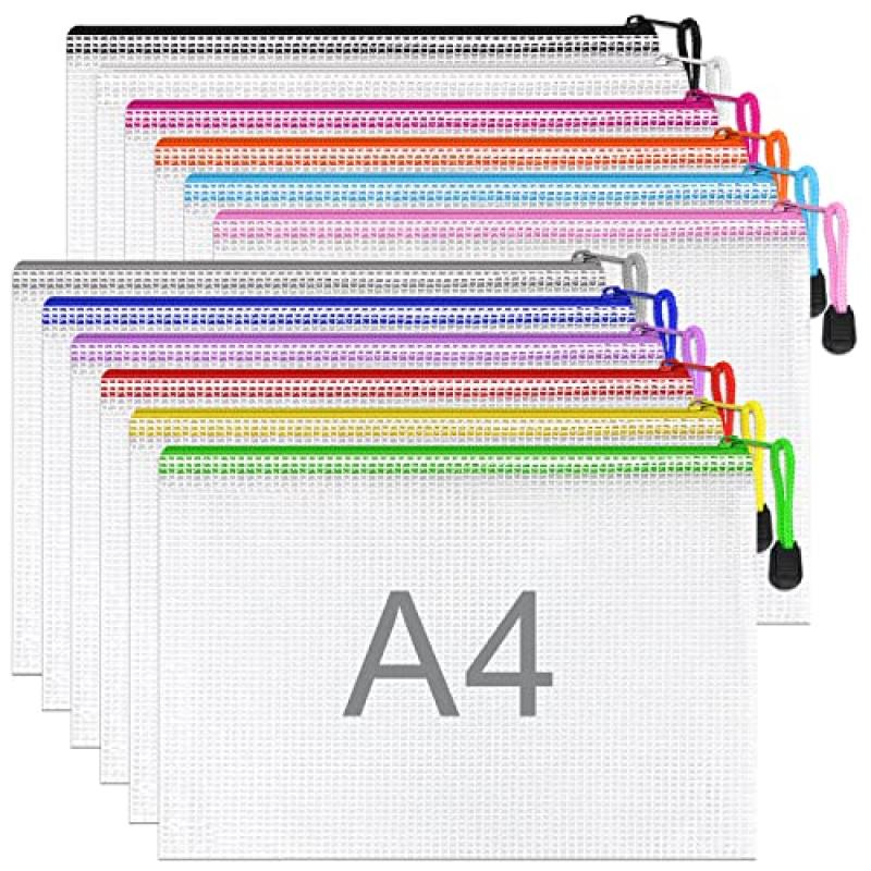A4 Plastic Zip Wallets A4 Plastic Zip Wallets
