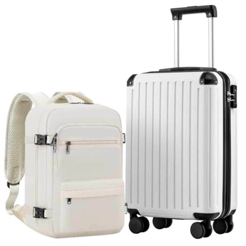 COOLIFE Cabin Suitcase and Backpack Set COOLIFE Cabin Suitcase and Backpack Set
