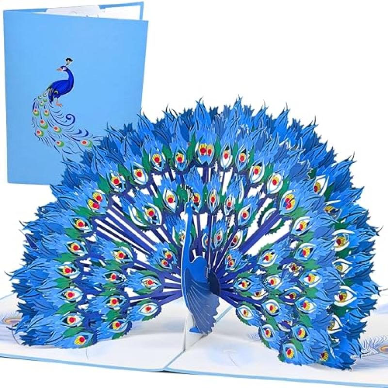 Magic Moments® Peacock Pop Up Card Magic Moments® Peacock Pop Up Card