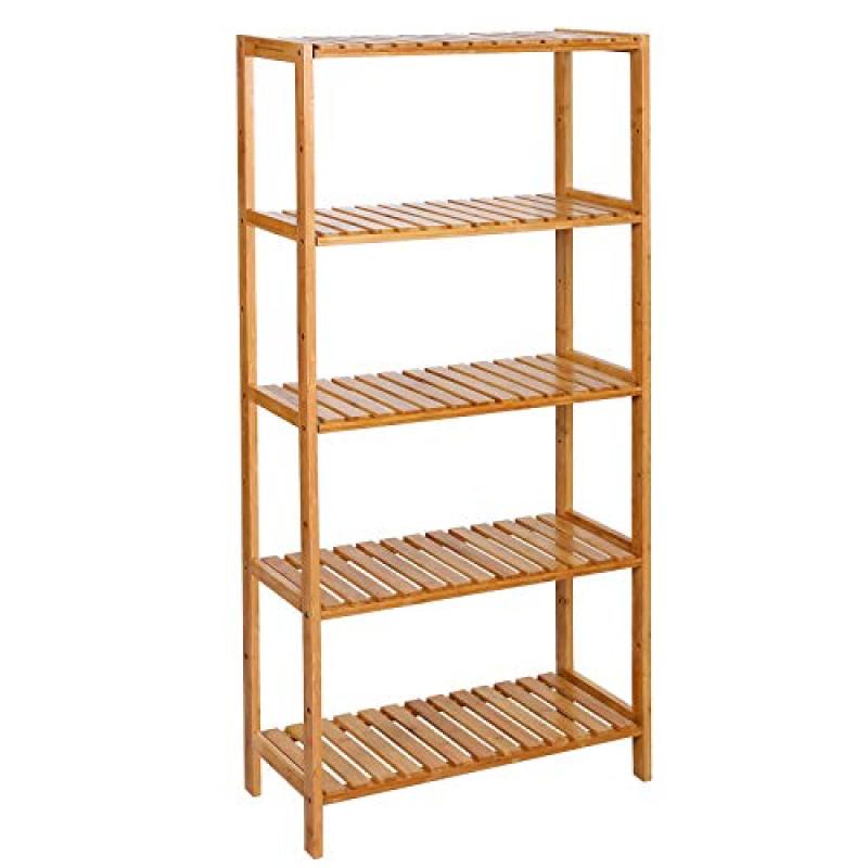SONGMICS Bamboo 5-Shelf Stand SONGMICS Bamboo 5-Shelf Stand