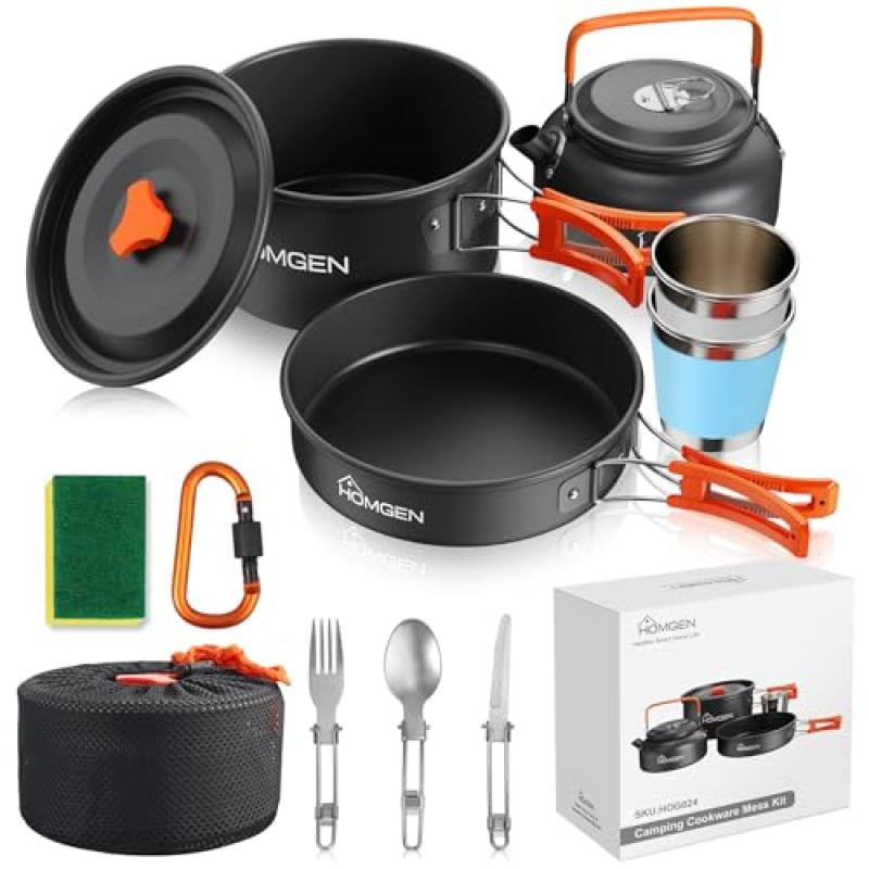 HOMGEN Camping Cookware Set HOMGEN Camping Cookware Set