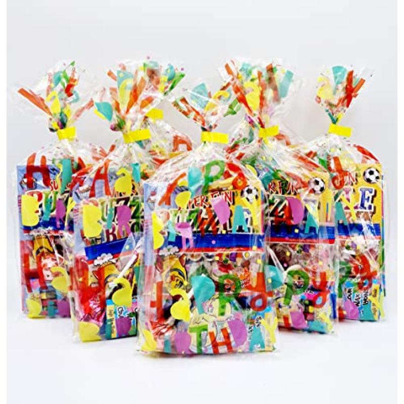 Happy Birthday Party Bags with Favours Happy Birthday Party Bags with Favours