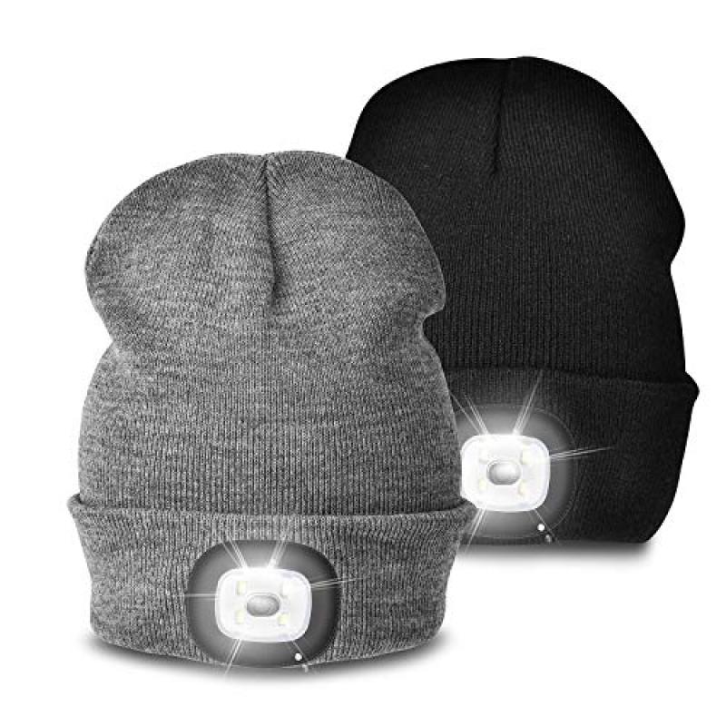 LED Beanie Cap with Rechargeable Headlight LED Beanie Cap with Rechargeable Headlight
