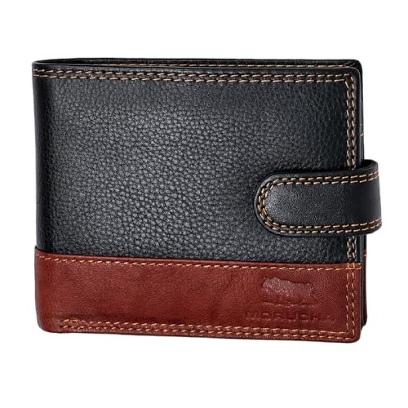 MORUCHA Leather Men's Wallet with RFID Blocking MORUCHA Leather Men's Wallet with RFID Blocking