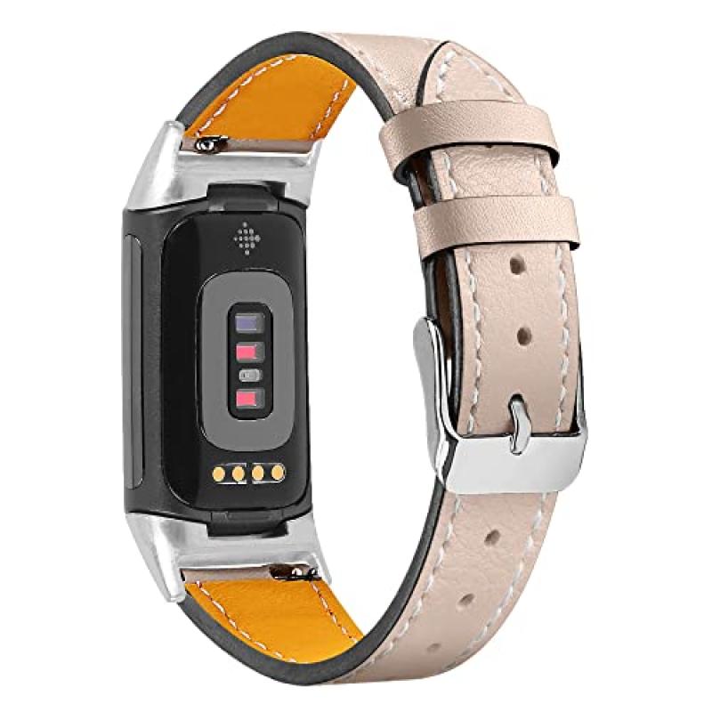 AISPORTS Leather Strap for Fitbit Charge 6/5 AISPORTS Leather Strap for Fitbit Charge 6/5