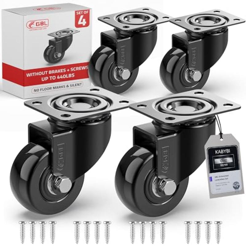 GBL Heavy Duty Castor Wheels - Pack of 4 GBL Heavy Duty Castor Wheels - Pack of 4