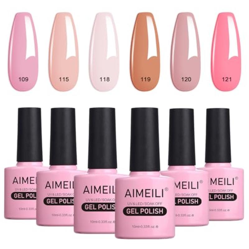 AIMEILI Gel Nail Polish Set 6pcs - Gift Kit 31 AIMEILI Gel Nail Polish Set 6pcs - Gift Kit 31