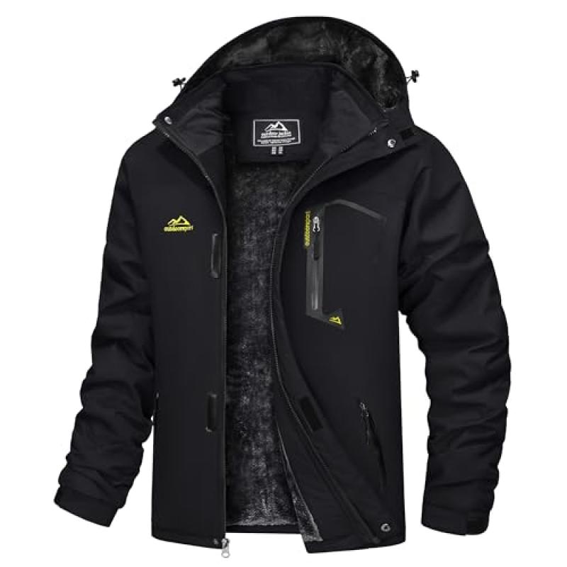 TACVASEN Men's Ski Jacket with Fleece Lining TACVASEN Men's Ski Jacket with Fleece Lining