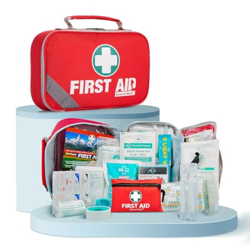 General Medi First Aid Kit with Emergency Supplies General Medi First Aid Kit with Emergency Supplies
