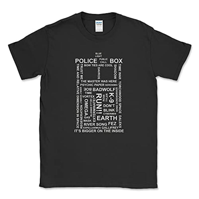 Ghostmonkey Printed Tardis T-Shirt Ghostmonkey Printed Tardis T-Shirt
