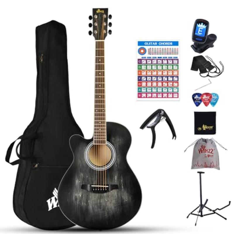 Winzz Left-Handed Acoustic Guitar Set Winzz Left-Handed Acoustic Guitar Set