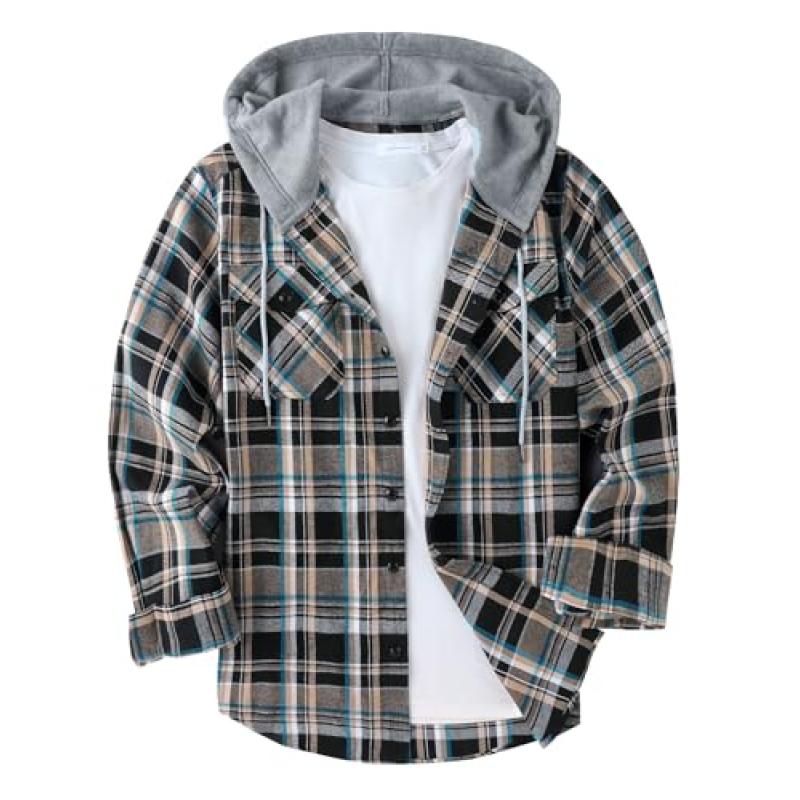 GEEK LIGHTING Plaid Flannel Shirt GEEK LIGHTING Plaid Flannel Shirt