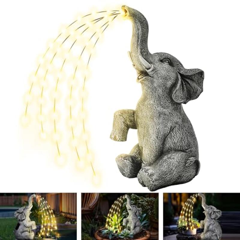 GIGALUMI Elephant Garden Statue with LED Lights GIGALUMI Elephant Garden Statue with LED Lights
