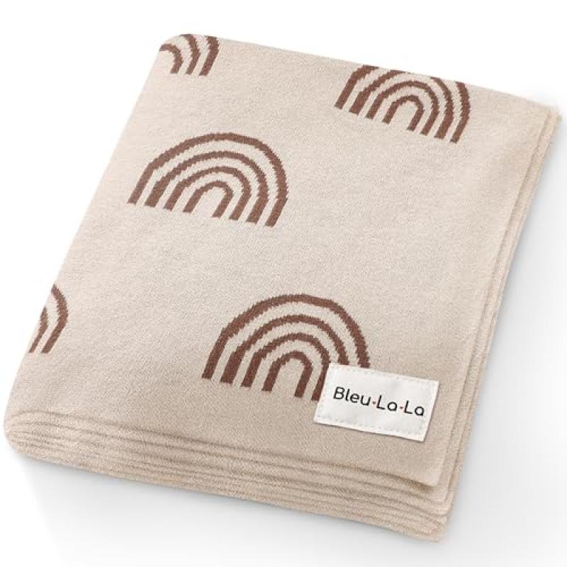 Bleu La La Knit Baby Swaddle Blanket Bleu La La Knit Baby Swaddle Blanket