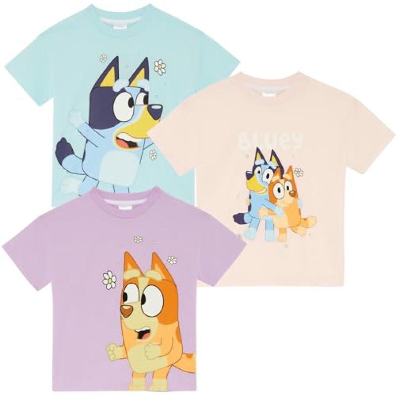 Bluey Girls Cotton T-Shirts Bingo Bluey Girls Cotton T-Shirts Bingo