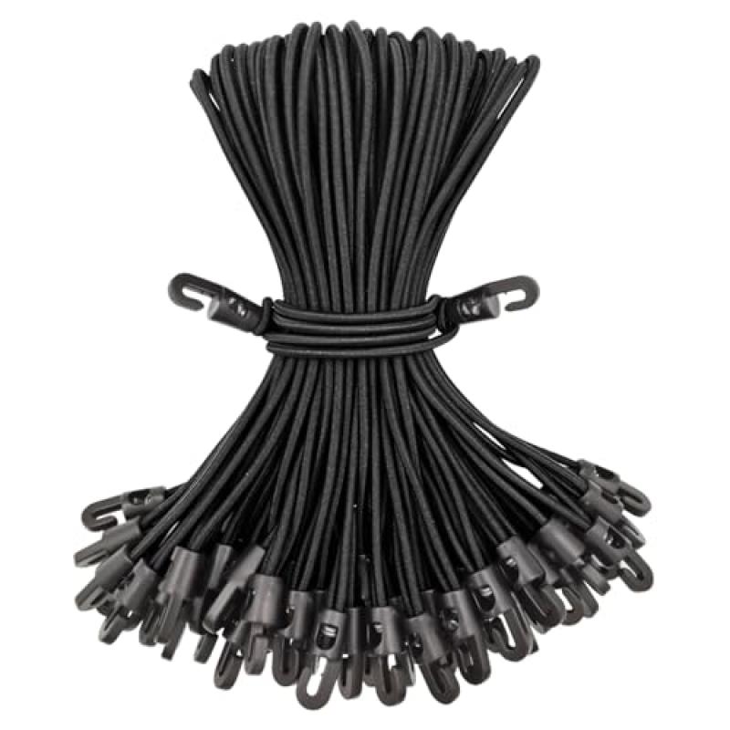 BINCKIN Small Bungee Cords for Camping, 10 Inch, Pack of 50 BINCKIN Small Bungee Cords for Camping, 10 Inch, Pack of 50