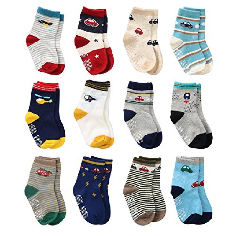Wobon Toddler Non Skid Cotton Socks Wobon Toddler Non Skid Cotton Socks
