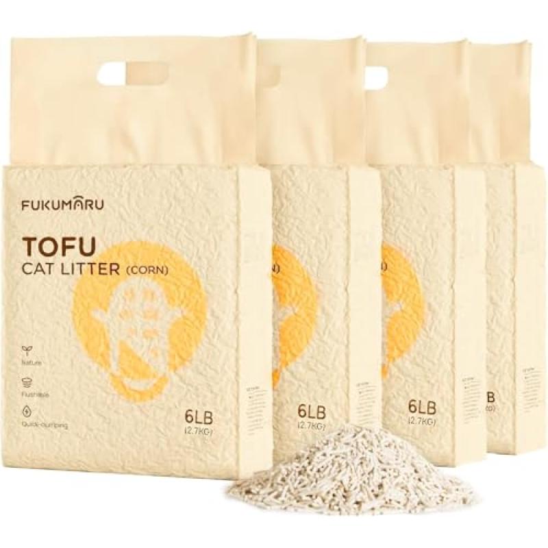 FUKUMARU Tofu Cat Litter, Clumping Pellets FUKUMARU Tofu Cat Litter, Clumping Pellets