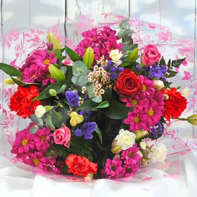Homeland Florists Flower Bouquet with Velvet Rose Homeland Florists Flower Bouquet with Velvet Rose