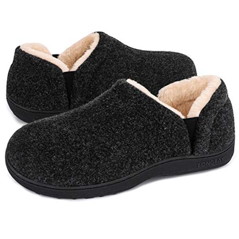 LongBay Men's Memory Foam Slippers LongBay Men's Memory Foam Slippers