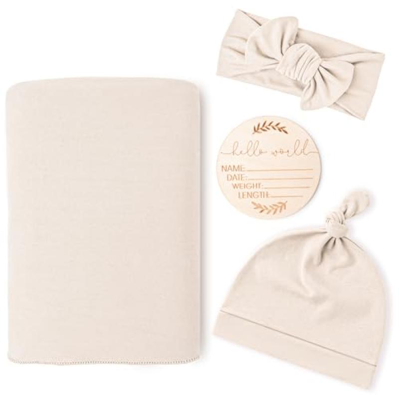 Konssy Baby Girl Receiving Blanket Set Konssy Baby Girl Receiving Blanket Set