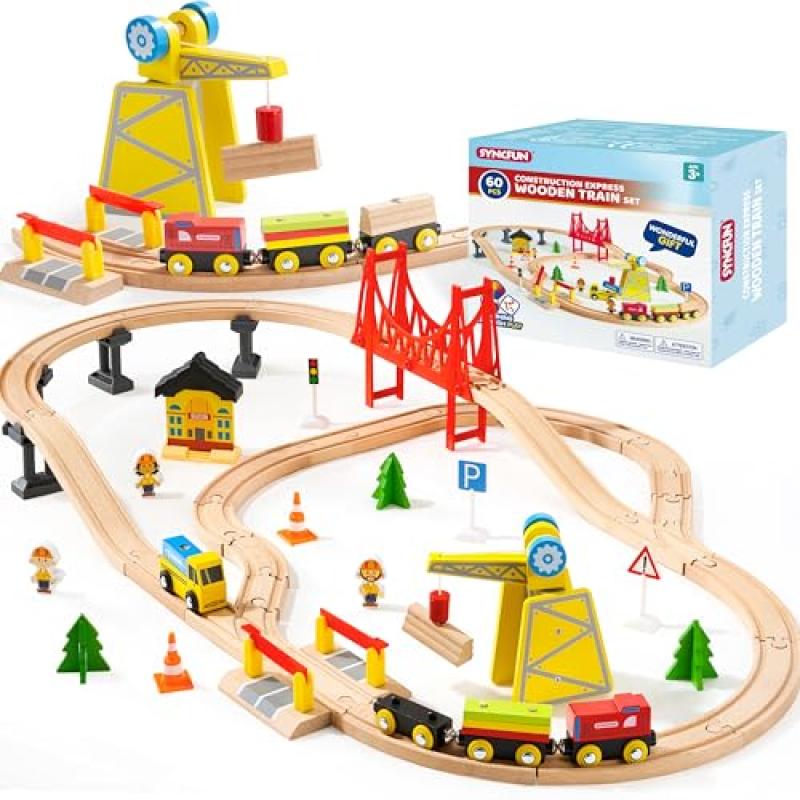 SYNCFUN Wooden Train Set SYNCFUN Wooden Train Set