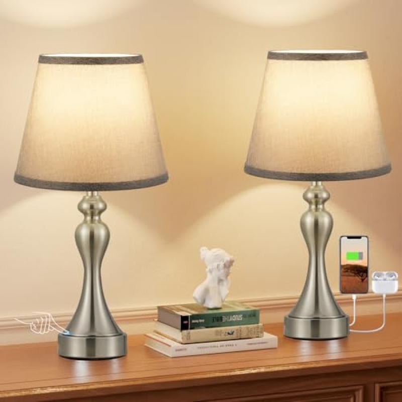 Aooshine Dimmable Bedside Lamps Set Aooshine Dimmable Bedside Lamps Set