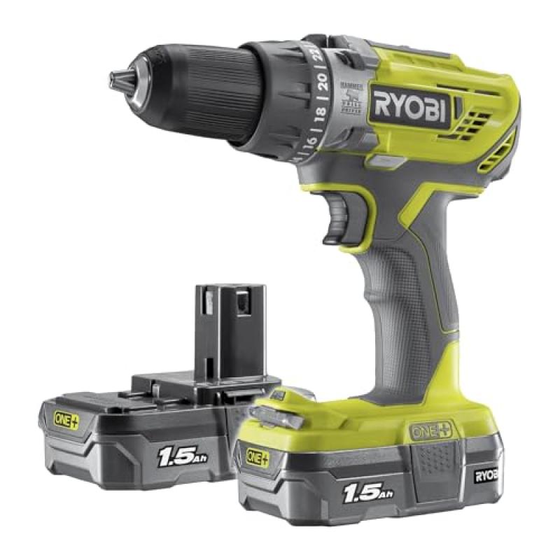 RYOBI Cordless Combi Drill Starter Kit RYOBI Cordless Combi Drill Starter Kit