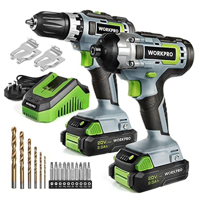 WORKPRO Cordless Drill and Impact Driver Set WORKPRO Cordless Drill and Impact Driver Set