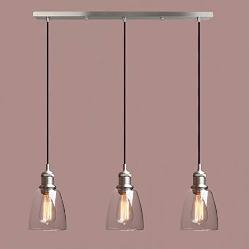 Yosoan Pendant Light Bell Glass Chandelier Yosoan Pendant Light Bell Glass Chandelier