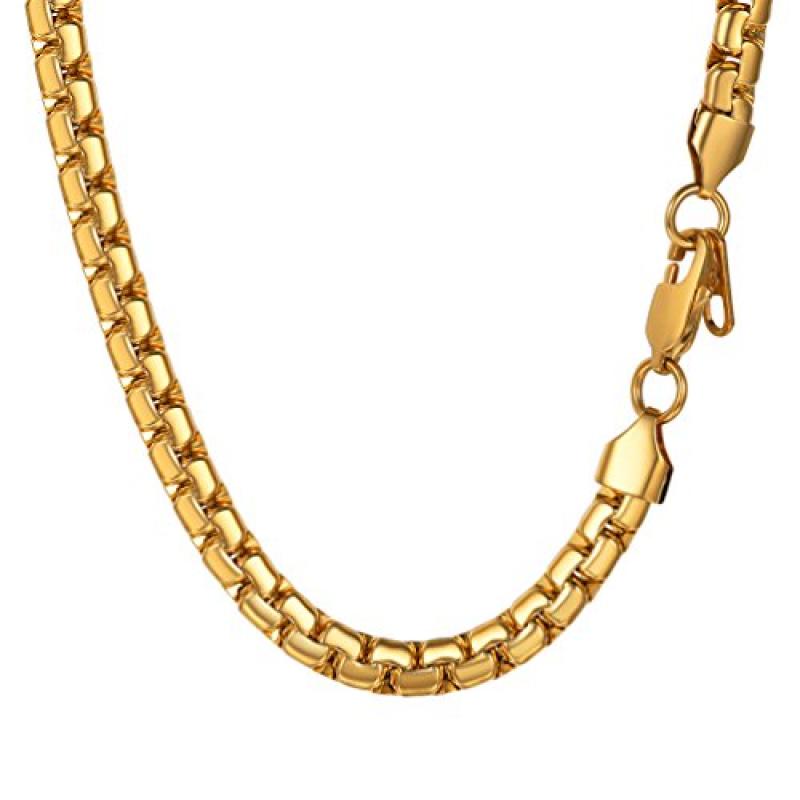PROSTEEL Round Box Link Chain Necklace PROSTEEL Round Box Link Chain Necklace