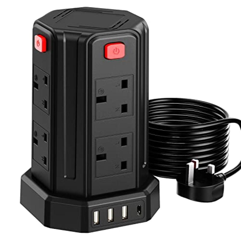 Tower Extension Lead with USB Slots Tower Extension Lead with USB Slots